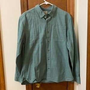 Green Men’s LL bean button down
